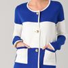 Milly Roberta Striped Cardigan in Blue (cobalt) - Lyst