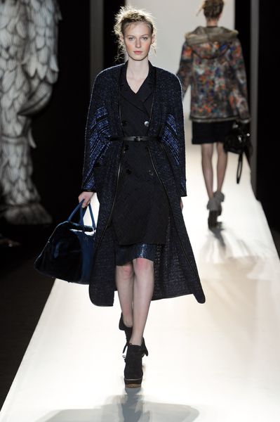 Mulberry Fall 2012 Knee Length Bright Blue Pencil Skirt  in Blue - Lyst