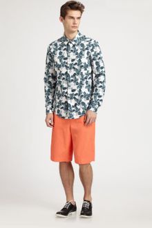 Richard Chai Iris-print Sportshirt - Lyst