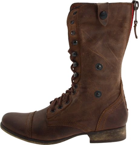 steve madden barbed lace up boot