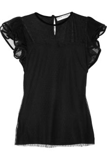 Valentino Point Desprit and Jersey Top - Lyst