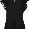 Valentino Point Desprit and Jersey Top in Black - Lyst