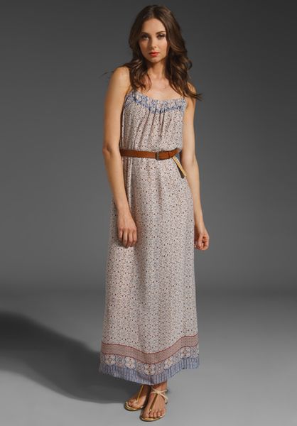 Vince Floral Maxi Dress in Multicolor (multi) - Lyst