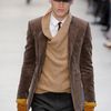 Burberry Prorsum Fall 2012 Tailored Corduroy Jacket  in Brown - Lyst