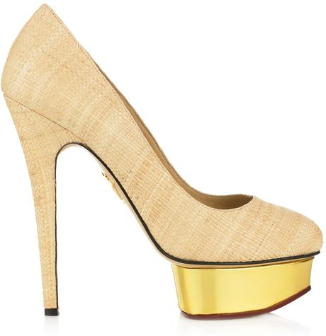 Charlotte Olympia Dolly in Beige (natural) - Lyst