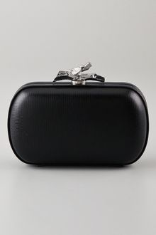 Diane Von Furstenberg Lytton Small Embossed Lizard Clutch - Lyst