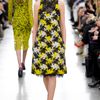 Erdem Fall 2012 Floral Lace Embroidered Aline Dress in Yellow - Lyst