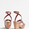 Marc By Marc Jacobs Glitter Straps Wedge Sandal in Gold (pink) - Lyst