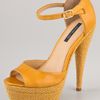 Rachel Zoe Bardot Platform Sandals in Yellow - Lyst