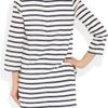 Aubin & Wills Swarthmore Striped CottonPoplin Mini Dress in Black (white) - Lyst