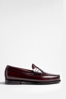 Bass Weejuns Burgundy Leather Larson Loafers - Lyst