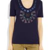 Burberry Prorsum Embellished Cotton Tshirt in Blue (navy) - Lyst