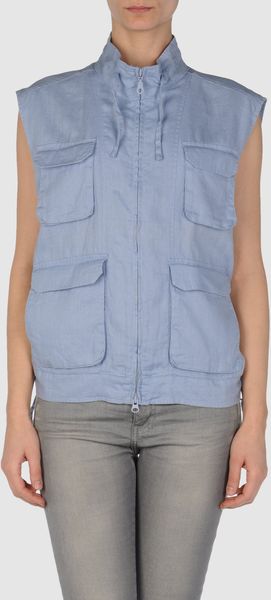Calvin Klein Jeans Sleeveless Shirt in Blue (sky) - Lyst