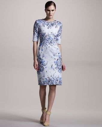 Erdem Ivy Floral-print Cotton Dress - Lyst
