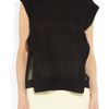 Hakaan Waris DoubleLayered SilkGeorgette Top in Black - Lyst