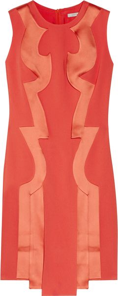 Hakaan Arussi Satin-trimmed Crepe Dress - Lyst