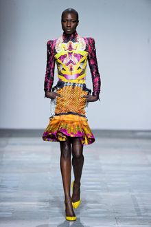 Mary Katrantzou Fall 2012 Stereogram Print Peplum Skirt  - Lyst