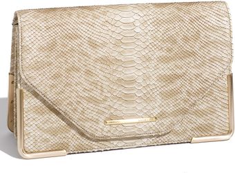  Snake Embossed Envelope Clutch 