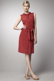 Tory Burch Graham Polka-dot Silk Dress - Lyst