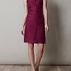 Yves Saint Laurent Double Layer Halterneck Dress in Purple (cherry) - Lyst