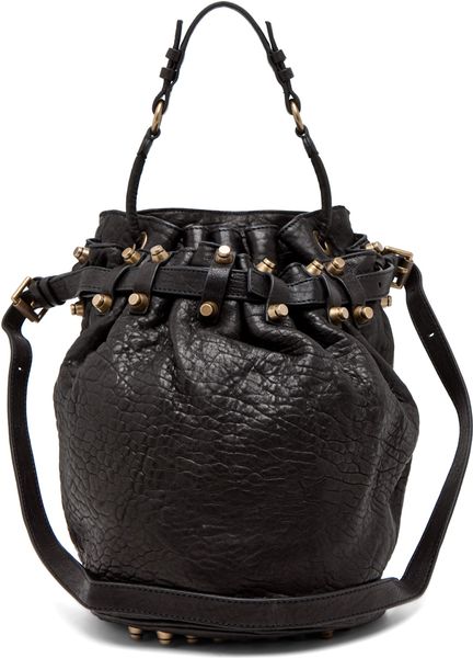 Alexander Wang Diego Bucket Bag in Black in Black - Lyst