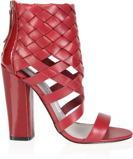 red block booties