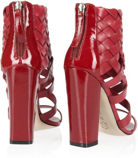 red block booties