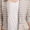 Caslon® One Button Knit Jacket in Beige (beige string stripe) - Lyst