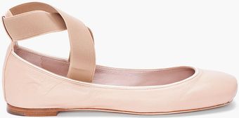Chloé Ecru Ballerina Flats - Lyst