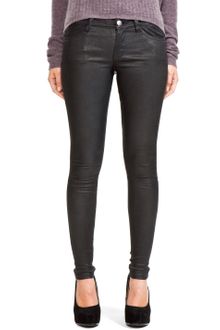 Current/Elliott Leather Pant in Black - Lyst
