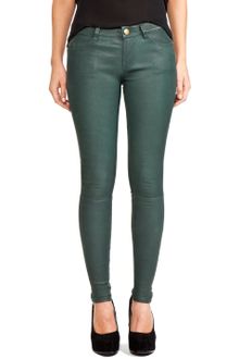 Current/Elliott Leather Pant in Emerald - Lyst