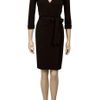 Diane Von Furstenberg New Julian Wrap Dress in Black (chocolate) - Lyst
