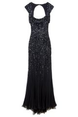 Elie Saab Backless Sequin Gown