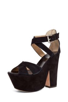 Giuseppe Zanotti Platform Sandal in Black Suede - Lyst