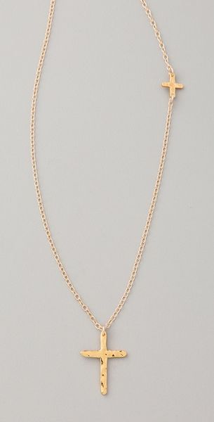Gorjana Cross Over Long Necklace - Lyst
