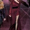 Gucci Fall 2012 Burgundy Evening Dress with Ruffles and Asymmetrical High Slit  in Purple - Lyst