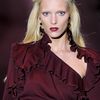 Gucci Fall 2012 Burgundy Evening Dress with Ruffles and Asymmetrical High Slit  in Purple - Lyst