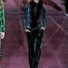 Gucci Fall 2012 Fur Trimmed Printed Jacket  in Blue - Lyst