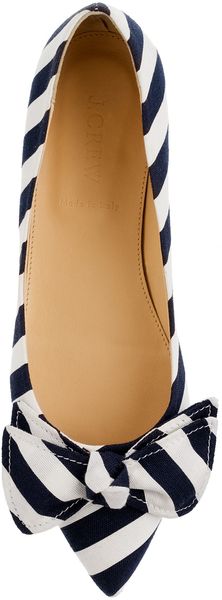 J.Crew Viv Stripe Flats - Lyst