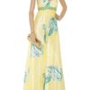 Laundry By Shelli Segal Floralprint Silk Maxi Dress in Yellow - Lyst