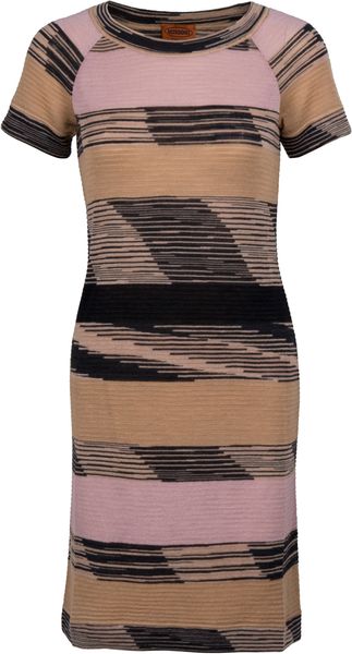 Missoni Mascotte Printed Dress in Brown (multi) - Lyst