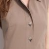 Nordstrom Collection Harlie Tessuto Shirtdress in Brown (stone fossil) - Lyst