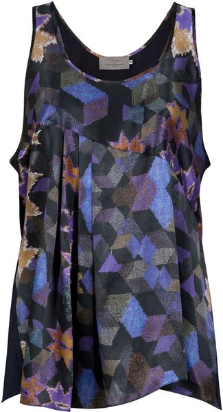 Preen Carrie Printed Vest in Purple - Lyst