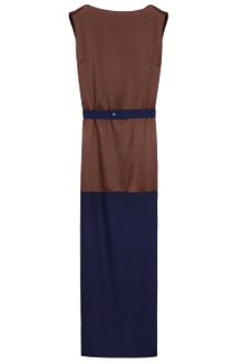 Roksanda Ilincic Satin Colour Block Gown - Lyst