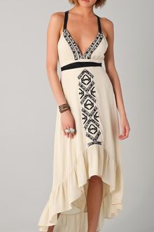 Twelfth Street by Cynthia Vincent Embroidered Cascade Dress - Lyst