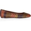 Burberry Prorsum Woven Leather and Raffia Ballet Flats in Multicolor (brown) - Lyst