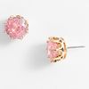 Juicy Couture Ocean Couture Oversized Solitaire Stud Earrings in Pink (pink/ gold) - Lyst