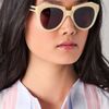 Karen Walker Number One Sunglasses in White (vanilla) - Lyst