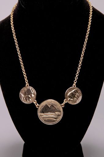 Low Luv X Erin Wasson 3 Coin Necklace - Yellow Gold - Lyst