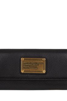 Marc By Marc Jacobs Black Classic Q Long Trifold Wallet - Lyst